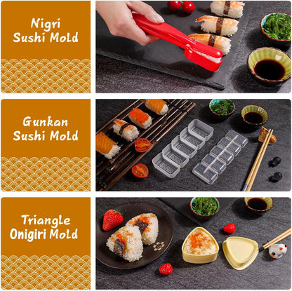 Tamagoyaki Pan Set, 12-in-1 Japanese Omelette Pan, 5x7 Inches | with Spatula, Bamboo Mat, Knife, Sushi Accessories, Deluxe Cookware