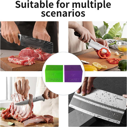 knife sharpening angle guide Whetstone Knife Blade Sharpener Sharpening Stone Angle Guide, 4 Universal Angles-15°, 20°, 25°, 30°Essential for knife sharpening beginners