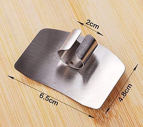 Finger Guard for Safe to Slice Cutting Vegetables Fruit- 2PCS, 304 Stainless Steel Finger Hand Protector Kitchen Tool Guard, Present for Thanksgiving, Wife, Mothers, Children;