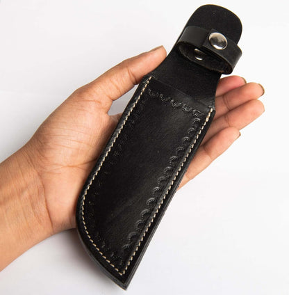Genuine Leather Knife Sheath – Handmade Leather Knive Holder with Belt Loop, Fits 4-10" Blade – Fixed Blade Knife Sheaths, Knifes Scabbard for Belt