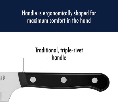 Solution Razor-Sharp Hollow Edge Santoku Knife 5-inch, German Engineered Informed by 100+ Years of Mastery