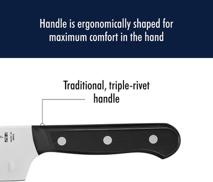 Solution Razor-Sharp Hollow Edge Santoku Knife 5-inch, German Engineered Informed by 100+ Years of Mastery