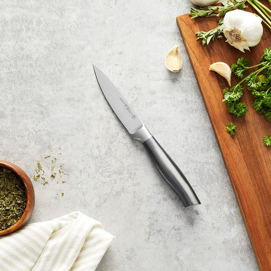 Graphite Razor-Sharp 4-inch Paring Knife, German Engineered Informed by 100+ Years of Mastery, Gray