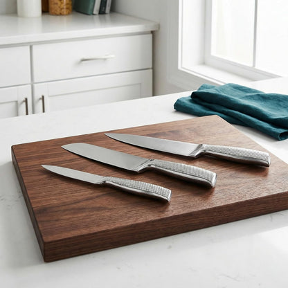 3-Piece Chef Knife Set, High-Carbon Stainless Steel, Full Tang