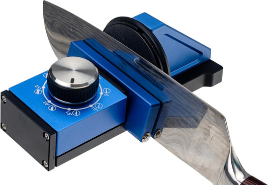 Knife Sharpener - Professional Sharpening Tool Kit for All Knife Types, Offers 0 to 30° Magnetic Angles - Manual Safe Operating - Diamond & Ceramic Honing 400, 800 and 1000 Discs
