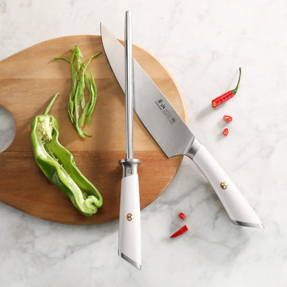 Cangshan ELBERT Series High-Carbon 8-Inch Honing Steel (White)