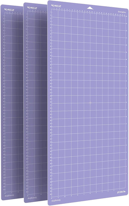 12x24 Stronggrip Cutting Mat for Cricut Maker 3/Maker/Explore 3/Air 2/Air/One, 3 Pcs Non-Slip Flexible Cutting Mats for Crafts, Quilting, Sewing and all Arts