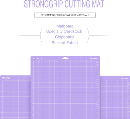 12x24 Stronggrip Cutting Mat for Cricut Maker 3/Maker/Explore 3/Air 2/Air/One, 3 Pcs Non-Slip Flexible Cutting Mats for Crafts, Quilting, Sewing and all Arts