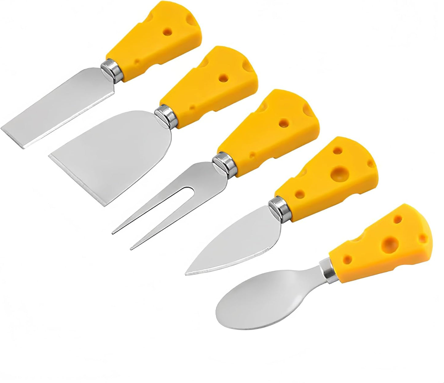 Cheese Knife, 5 Piece Cheese Knives Set, Mini Premium Stainless Steel Cheese Knife Set, Cheese Knives for Charcuterie Board - Charcuterie Boards Accessories