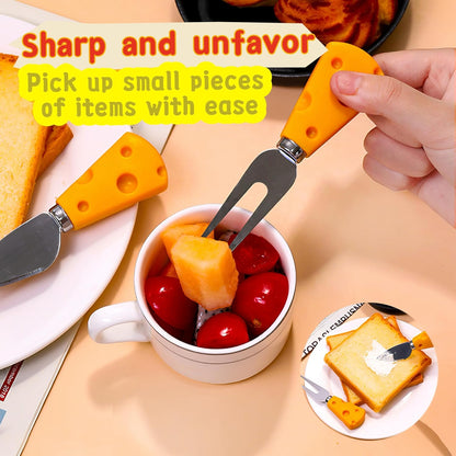 Cheese Knife, 5 Piece Cheese Knives Set, Mini Premium Stainless Steel Cheese Knife Set, Cheese Knives for Charcuterie Board - Charcuterie Boards Accessories