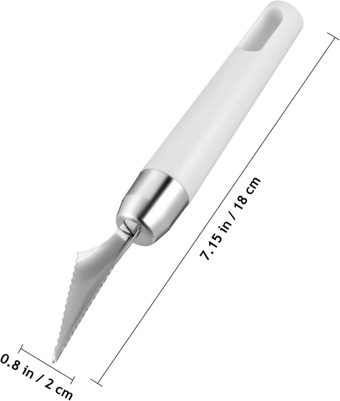 2 Pcs V-Shaped Fruit Carving Knives, Stainless Steel Garnish Tools