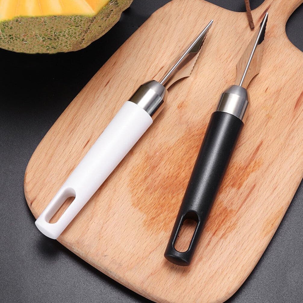 2 Pcs V-Shaped Fruit Carving Knives, Stainless Steel Garnish Tools