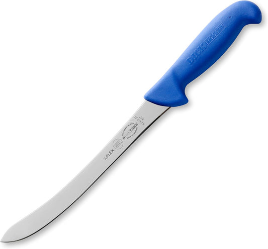 – ErgoGrip Fillet Knife - Butcher knife with 8.3" blade & 56 HRC - Ideal for processing meat - Boning knife - NSF Certified - Stainless steel - Ultra sharp - Ergonomic handle - Made in Germany