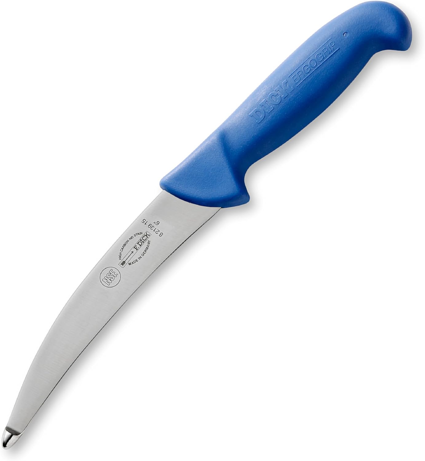 – ErgoGrip Fillet Knife - Butcher knife with 8.3" blade & 56 HRC - Ideal for processing meat - Boning knife - NSF Certified - Stainless steel - Ultra sharp - Ergonomic handle - Made in Germany