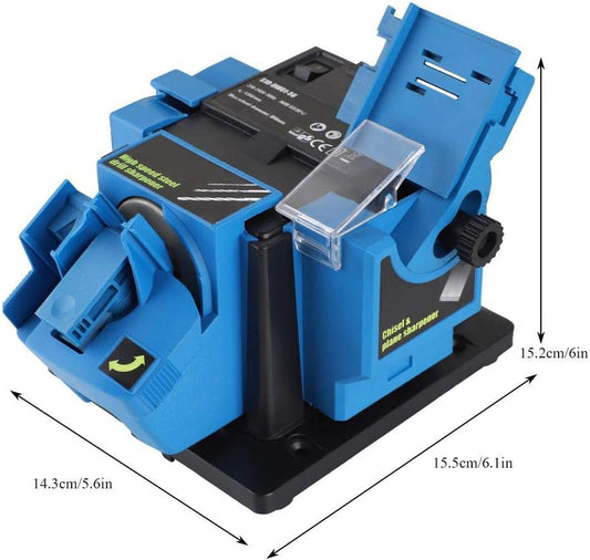 Electric Scissor Sharpener, Multifunctional Household Electric Cutter Sharpener Tool for Scissors Knives Drill Bits Adjustable Angle Fast Grinding Durable Material for Home Kitchen Workshop Use