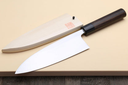 Yoshihiro Shiroko High Carbon Steel Kasumi Deba Shitan Handle Japanese Fillet Butcher Chefs Knife 7
