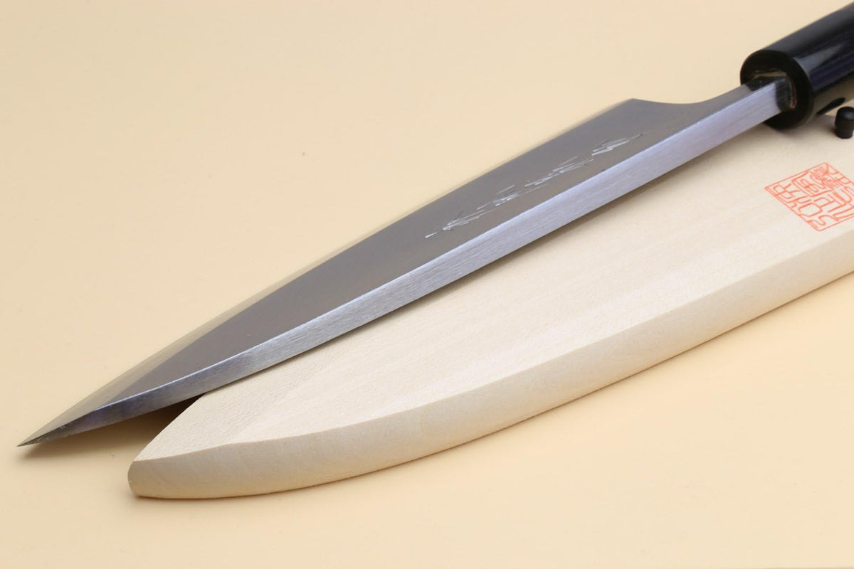 Yoshihiro Shiroko High Carbon Steel Kasumi Deba Shitan Handle Japanese Fillet Butcher Chefs Knife 7