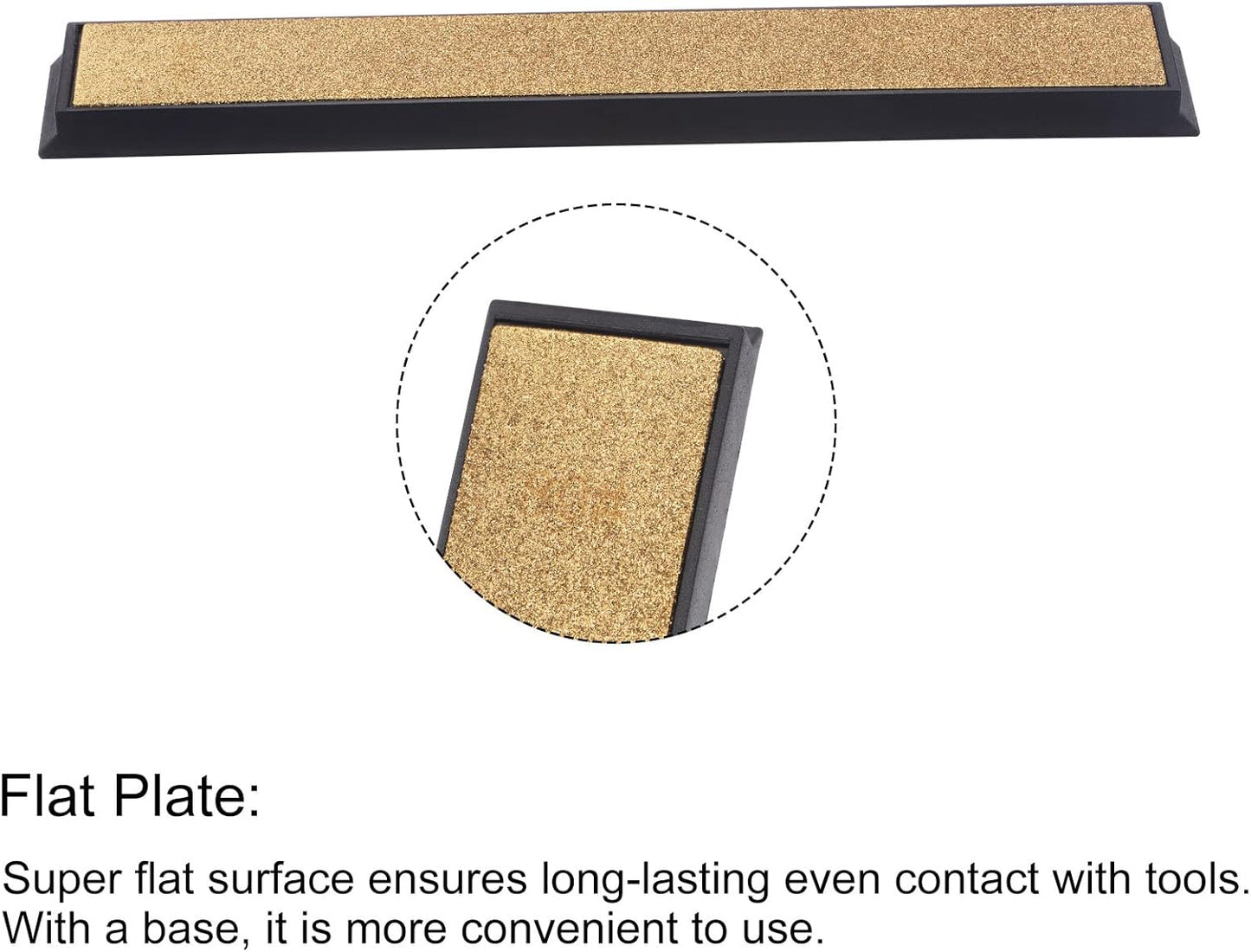 Diamond Sharpening Stone, 6" x 0.8" (150mm x 20mm) 80 Grits Titanium Coated Whetstone Sharpener Grinding Plate Hand Tool 2pcs