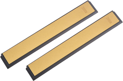 Diamond Sharpening Stone, 6" x 0.8" (150mm x 20mm) 80 Grits Titanium Coated Whetstone Sharpener Grinding Plate Hand Tool 2pcs