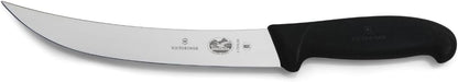 Fibrox 8-Inch Curved Breaking Knife - Pro Butcher Slicing Knife | Swiss made stamped stainless steel blade with a non-slip ergonomic handle, NSF approved and dishwasher safe meat knife