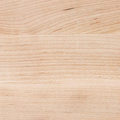 B Series Square Wooden Maple Cutting Board 12”x12” – 1.5” Thick, 6-lb Non-Reversible Butcher Block with Wood Bun Feet & Edge-Grain