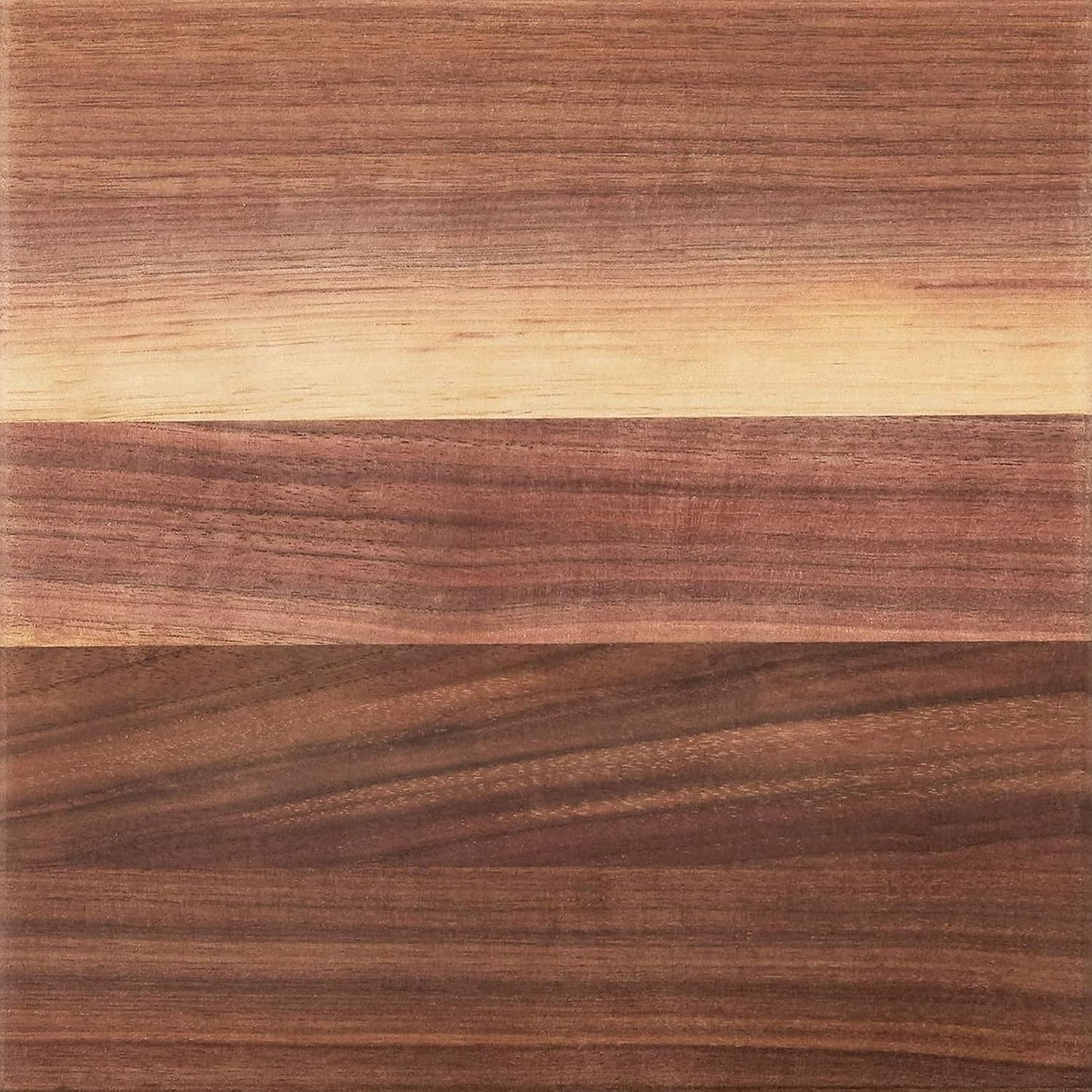 B Series Square Wooden Maple Cutting Board 12”x12” – 1.5” Thick, 6-lb Non-Reversible Butcher Block with Wood Bun Feet & Edge-Grain