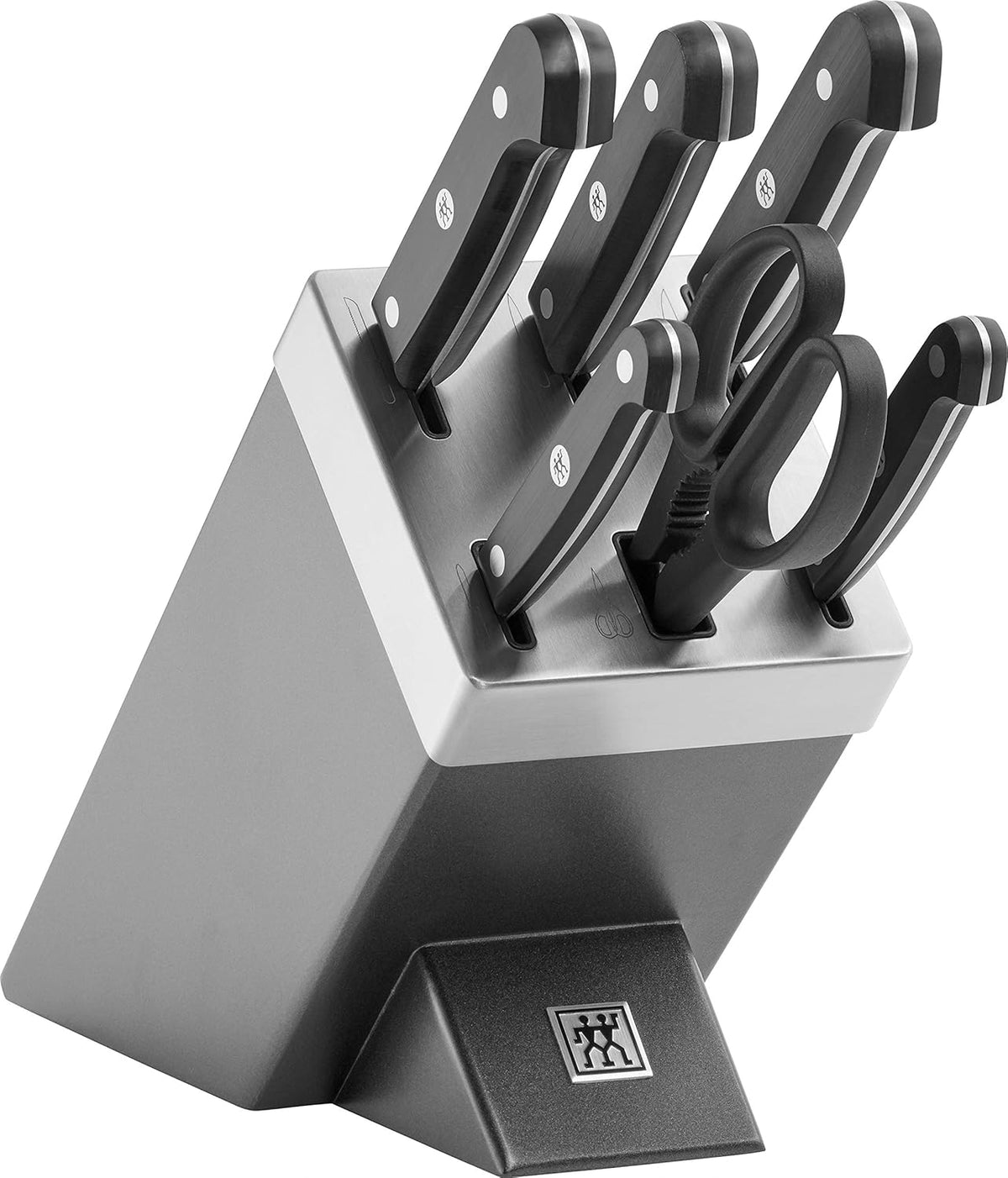 Gourmet 1002455 Self-Sharpening Knife Block 7 Pieces Grey
