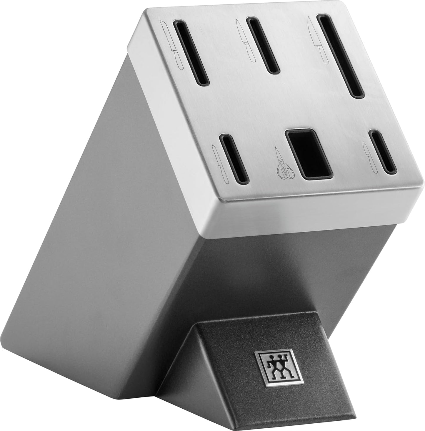 Gourmet 1002455 Self-Sharpening Knife Block 7 Pieces Grey
