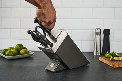 Gourmet 1002455 Self-Sharpening Knife Block 7 Pieces Grey