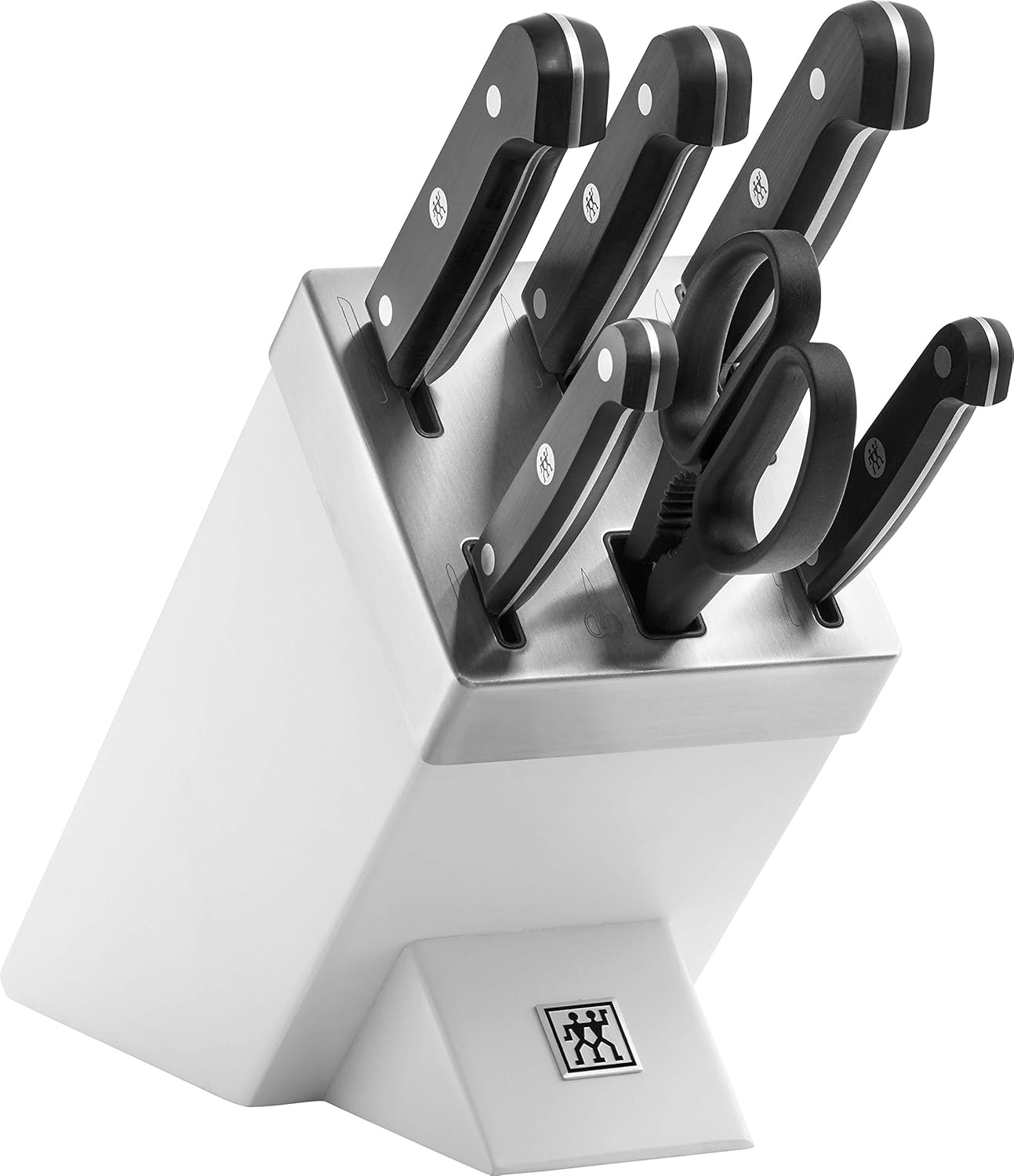 Gourmet 1002455 Self-Sharpening Knife Block 7 Pieces Grey