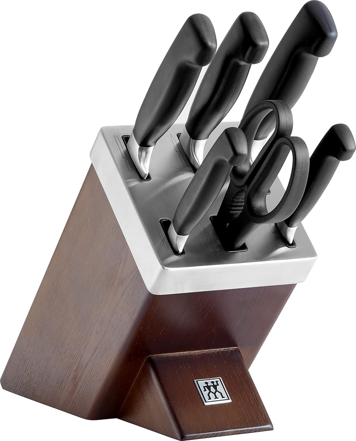 Gourmet 1002455 Self-Sharpening Knife Block 7 Pieces Grey