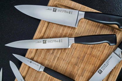 Gourmet 1002455 Self-Sharpening Knife Block 7 Pieces Grey