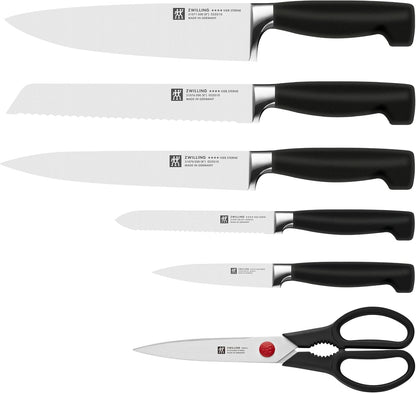 Gourmet 1002455 Self-Sharpening Knife Block 7 Pieces Grey