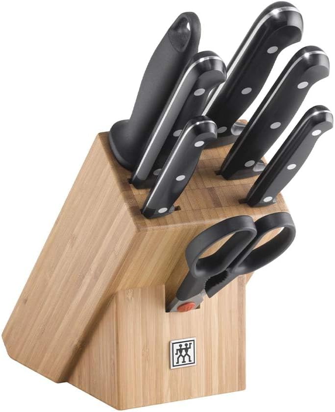 Gourmet 1002455 Self-Sharpening Knife Block 7 Pieces Grey