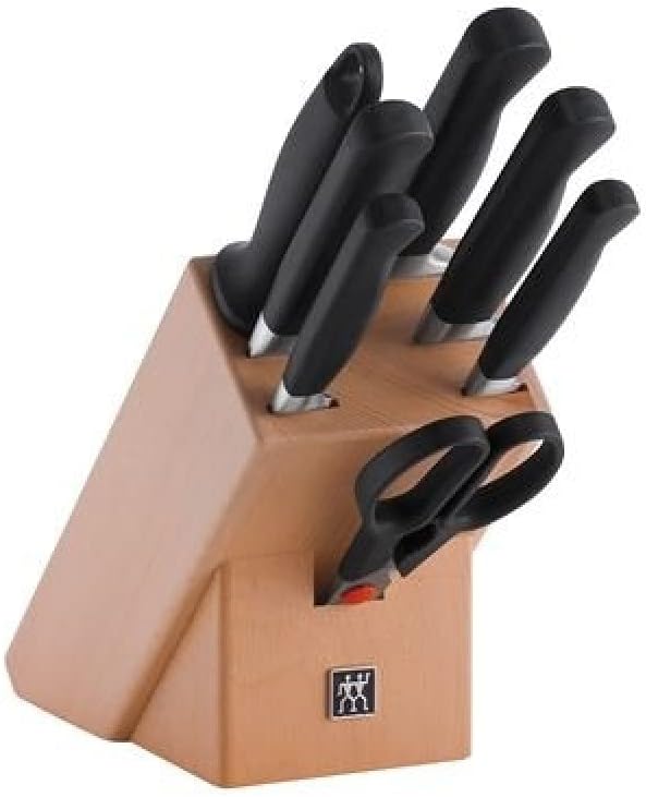 Gourmet 1002455 Self-Sharpening Knife Block 7 Pieces Grey