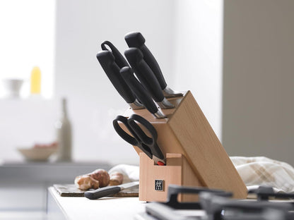 Gourmet 1002455 Self-Sharpening Knife Block 7 Pieces Grey