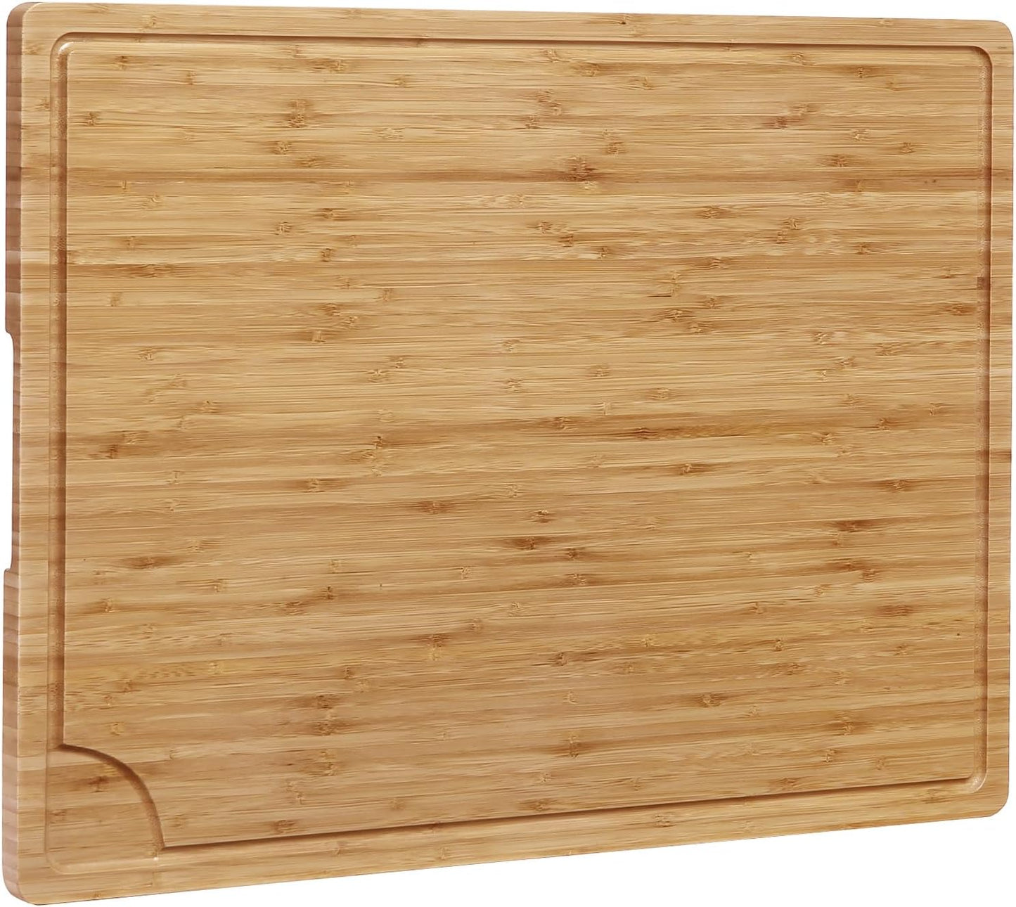 24 x 16 in Bamboo Cutting Board, Large Kitchen Chopping Board with Juicy Groove, Wooden Butcher Block Cutting Board Perfect for Meat, Cheese, Vegetables, Fruits