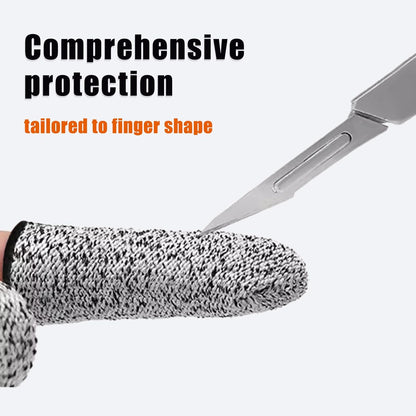 24 Pieces Finger Cots Cut Resistant - Reusable Finger Covers for Cuts, Gloves Life Extender, Cut Resistant Finger Protectors for Kitchen, Work, Sculpture, Anti-Slip (Pack of 24)