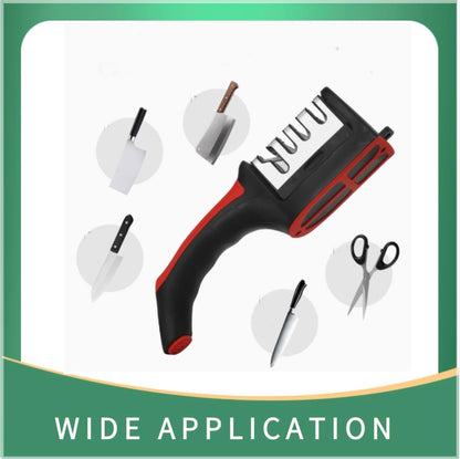 3 Stage Portable Knife Sharpener Sharpening Tool, Anti-slip,Easy To Repair,Restore and Polish Blades