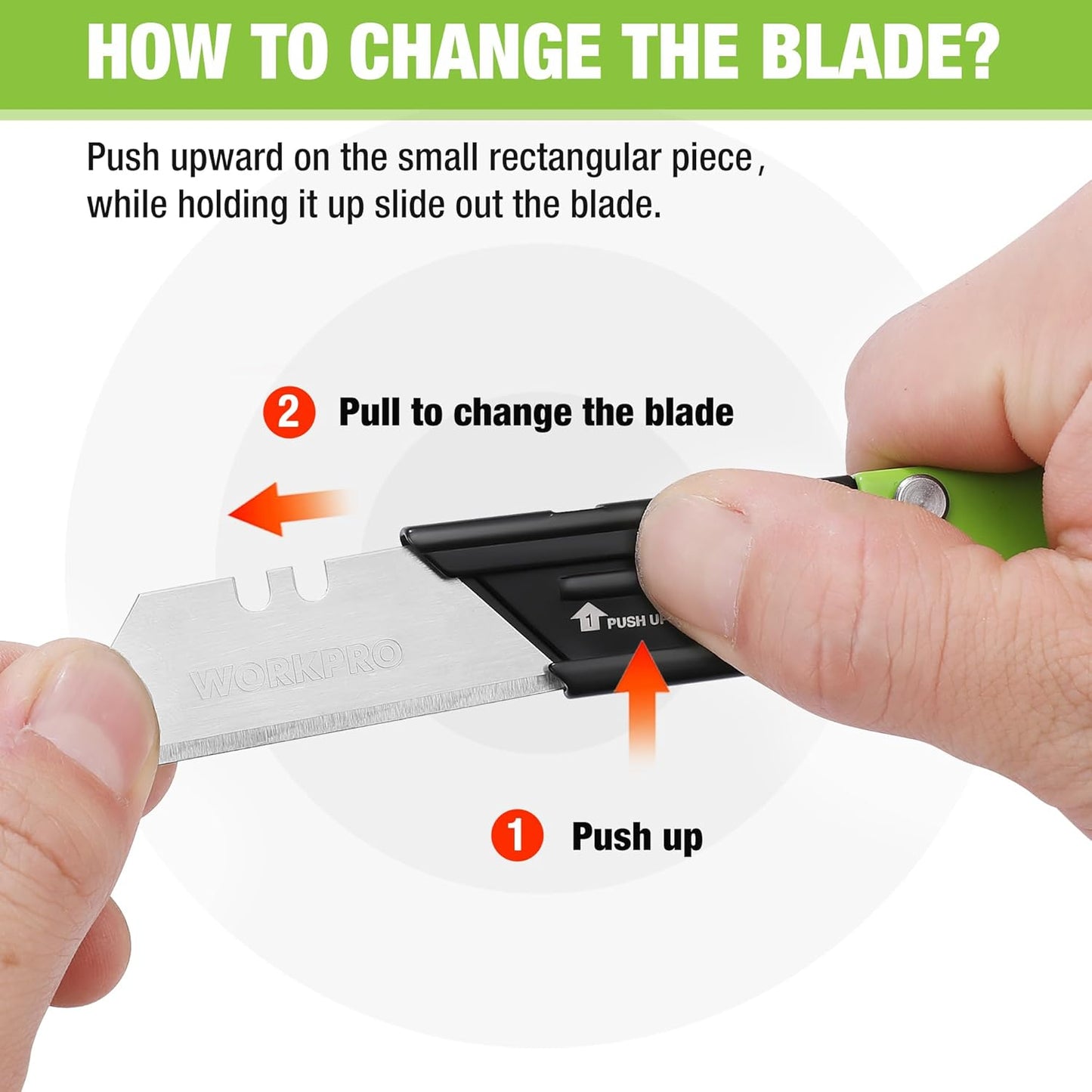 EDC Folding Utility Knife, Mini Box Cutter with Quick Open Axis Lock, Quick Change Blade Razor Knife, Foldable Small Pocket Knife with Belt Clip