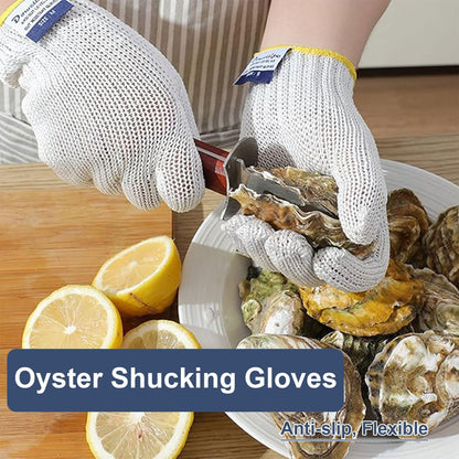 Level 8 Reinforced Cut Resistant Gloves, Food Grade, Knife Safety Gloves for Meat Cutting, Oyster Shucking, Fish Fillet, Kitchen Slicing and Wood Carving, Small