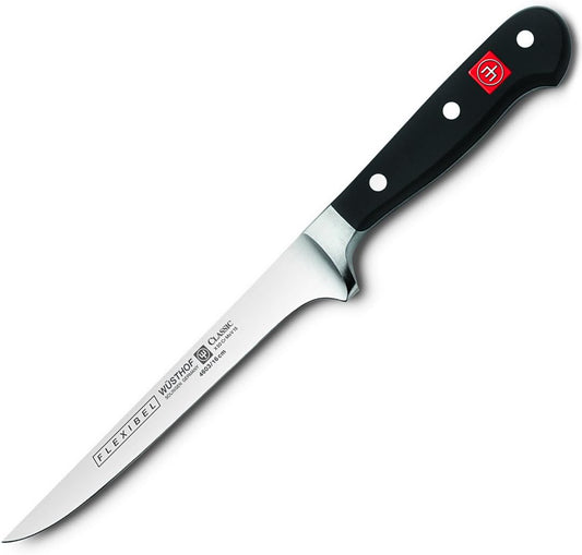 Wusthof 4603 Boning Knife, 6 Inch, Black