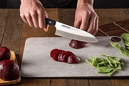 Universal Deba Knife - High-Usable NITRUM Stainless Steel Asian Knife with POM Black Handle, Ergonomic and Slip-Resistant Grip, 7" Size - Designed for Everyday Use - Universal Series