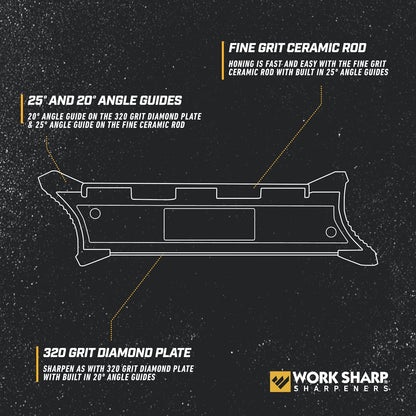 Rolling Knife Sharpener plus Portable Pocket and Hunting Knife Sharpener