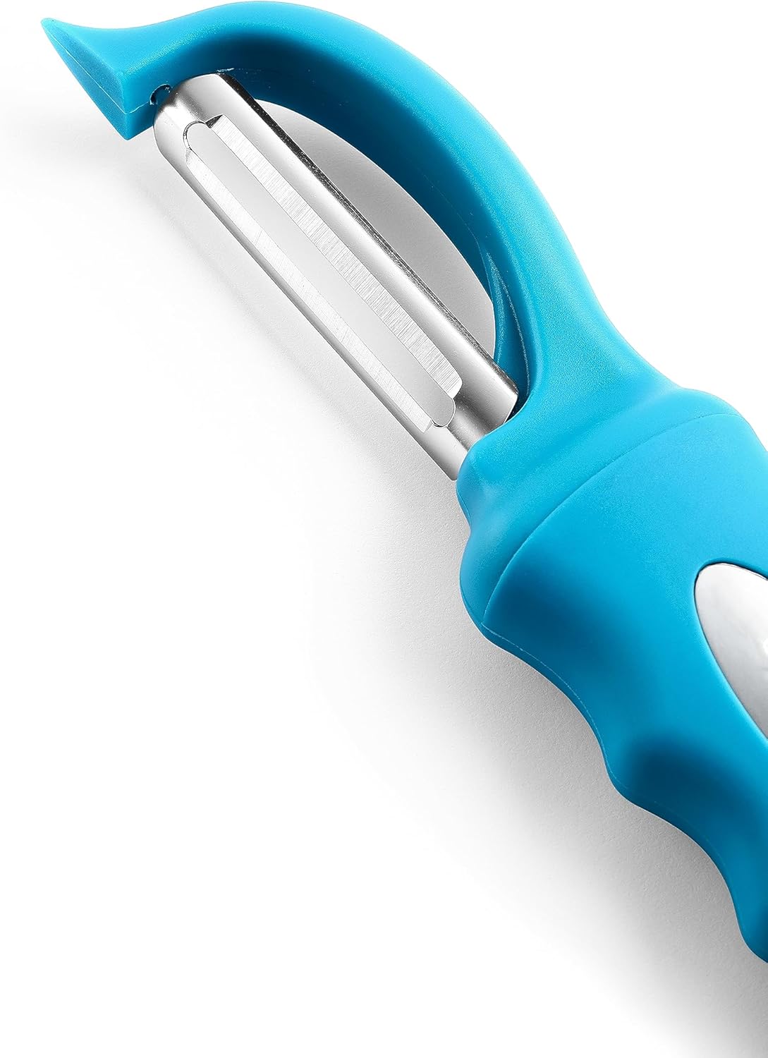 Swivel Vegetable Peeler for Kitchen w/Soft Grip Handle, Black | Premium Potato Peeler w/ Ultra Sharp Stainless Steel Blades, Multifunctional Veggie Peeler for Apple, Carrot, Cucumber, Fruit