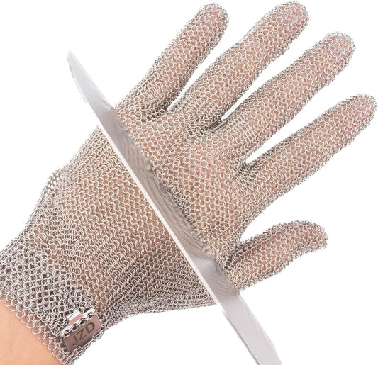 Cut Resistant Gloves Good Grade - Level A9 Protection; Ambidextrous; Stainless Steel; Kitchen Work Protective Gloves