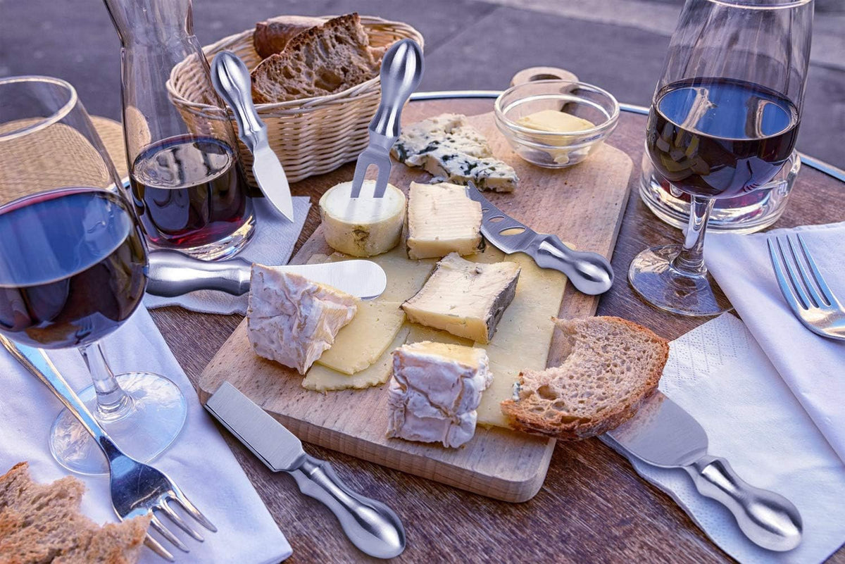 Cheese Knife Set, 6-Piece Stainless Steel Knives for Charcuterie, Gift for Wedding Housewarming Christmas