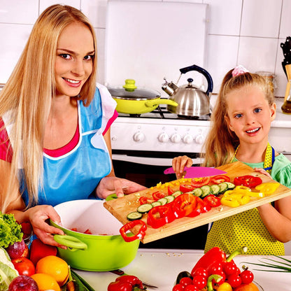 8 Pcs Kid Cooking Kitchen Knife Set, Plastic Serrated Edges Children's Safe Chef Nylon Knives for Cutting Fruit Bread Cake Salad Lettuce Kids Cooking Supply(Multi Colors Square Knife)