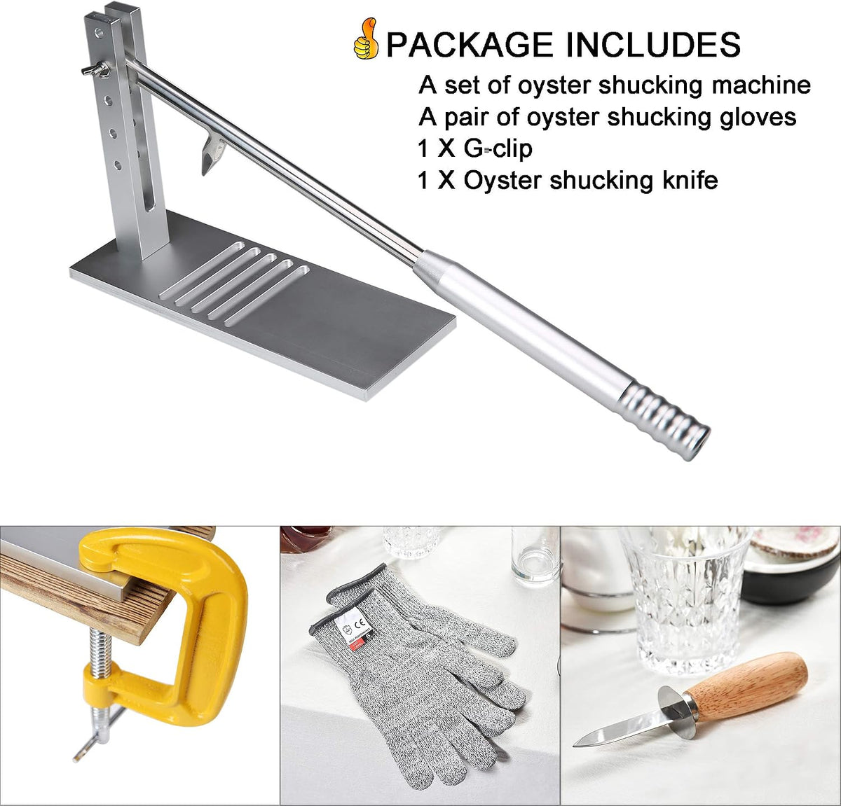 Oyster Shucker Machine, Oyster Clam Shucking Kit
