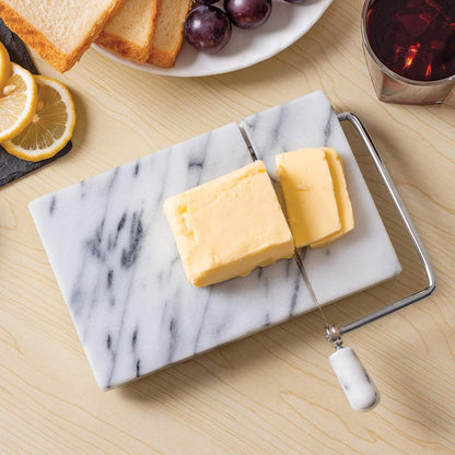 3841COM Fox Run 3841 Marble Cheese Slicer, White